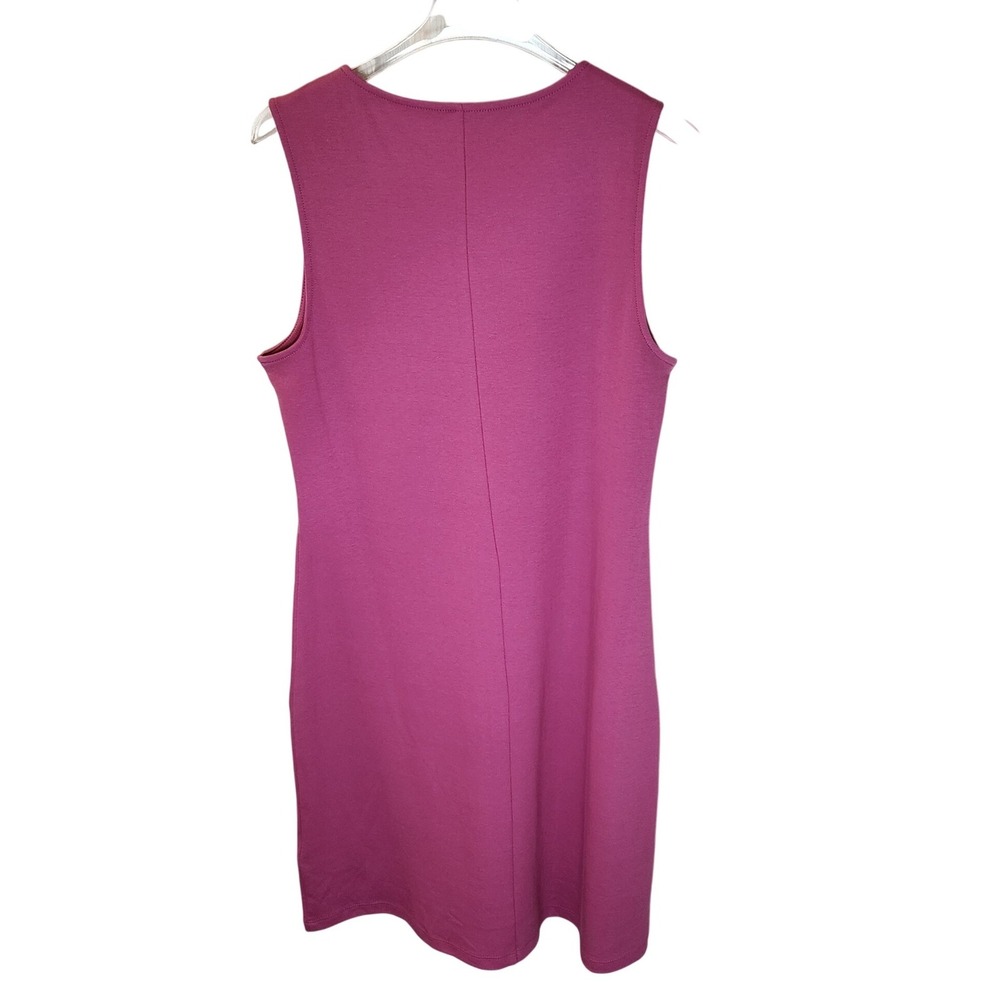 J.Crew Essential Dress Women M Pink New Sleeveless Cotton Mini CT166 - Picture 2 of 5